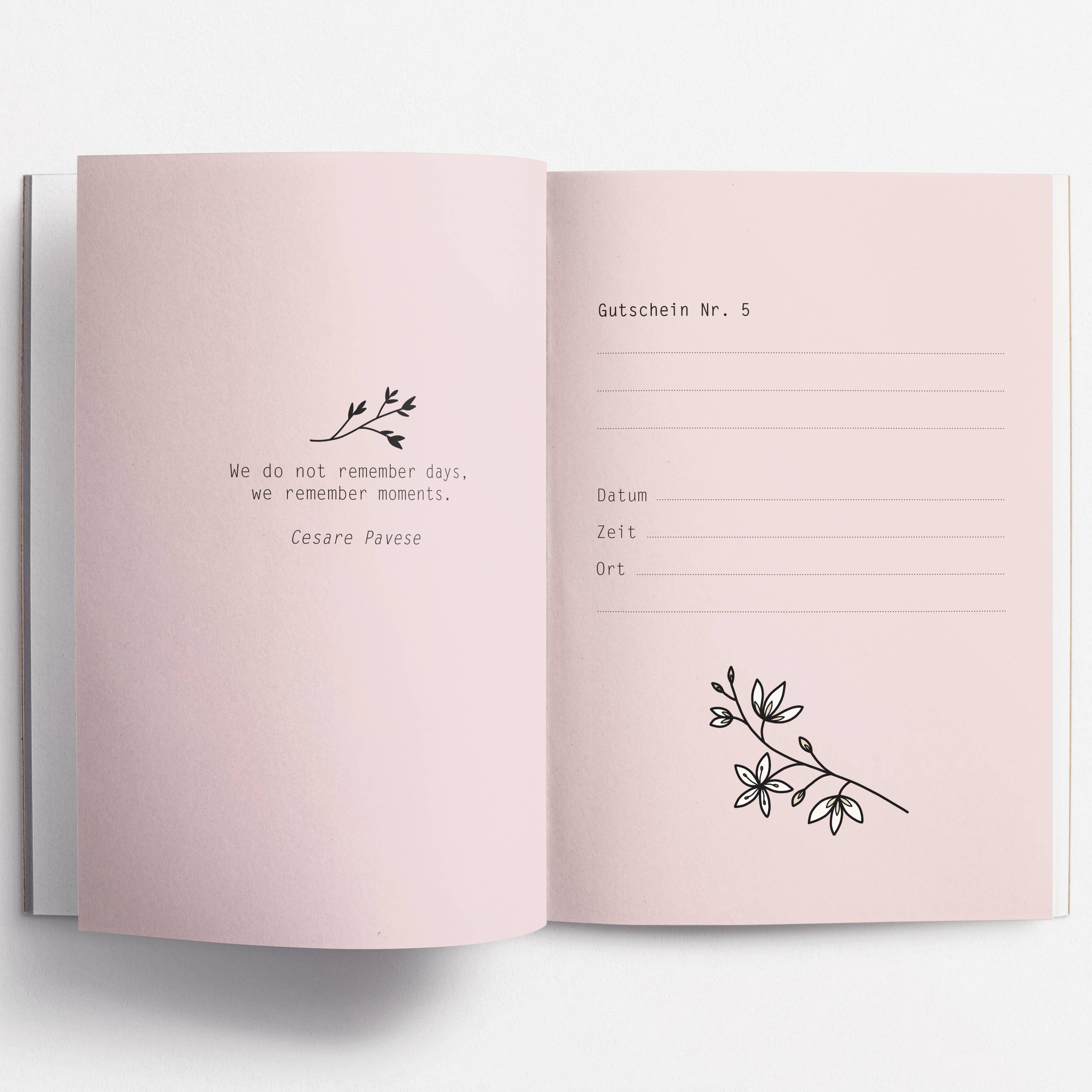 Rotberta - Wholesale Gift Tag - Voucher booklet time instead of stuff, butterfly4