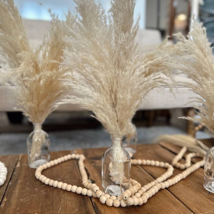 Ruby & Pearl Candle Co - Wholesale Dried/pressed flowers - Pampas Grass Centerpieces - Cream Pampas Grass