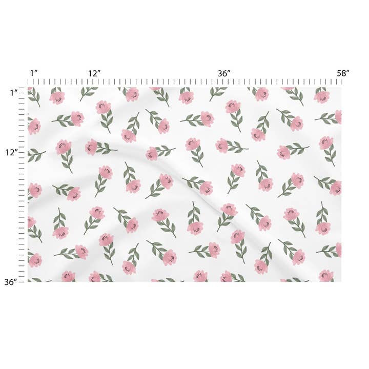 Cottage Chic Flower 14 - Natural Fiber Fabric by the Yard for wholesale by FabricSmiths