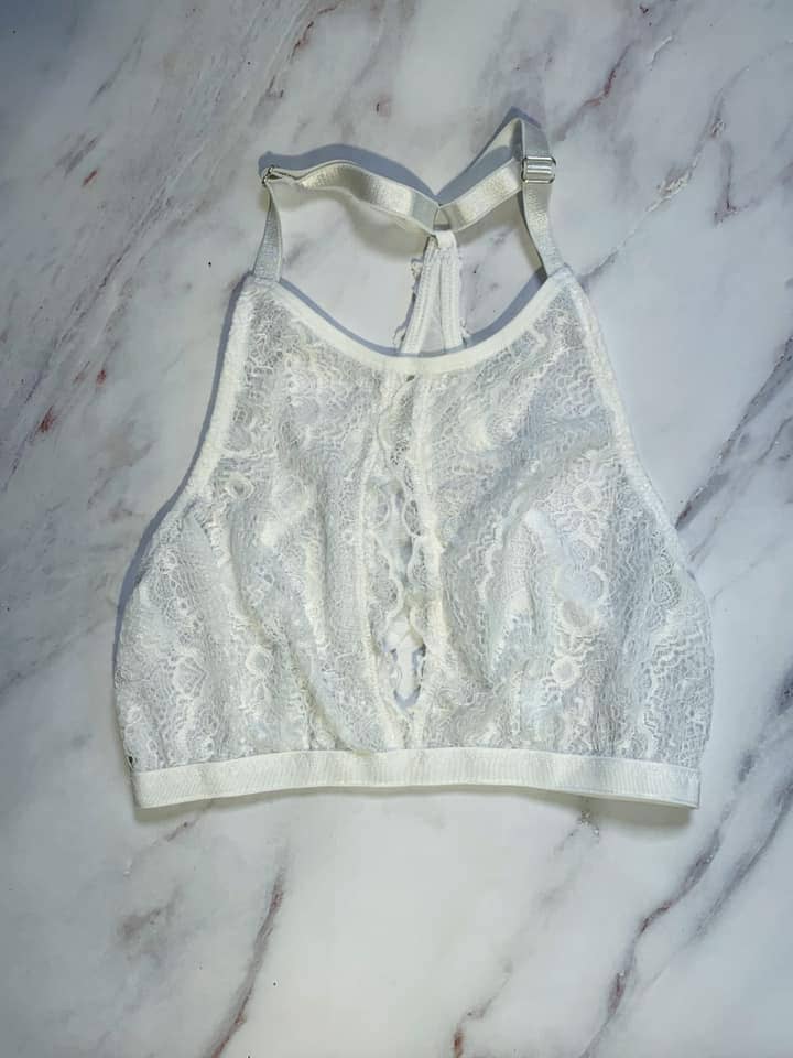 Annmarie Kahn - Venta al por mayor Brallete - Mujer - Melonie Cuello Alto Encaje Bralette XS-3X14