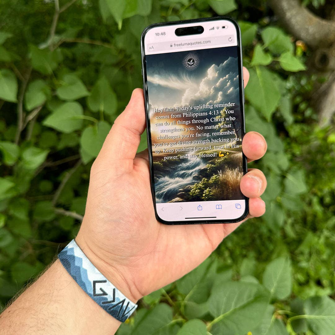 Free Luma - Vente Bracelet tissé/tressé - Bracelet verset biblique NFC Dieux plus grands que les hauts et les bas1