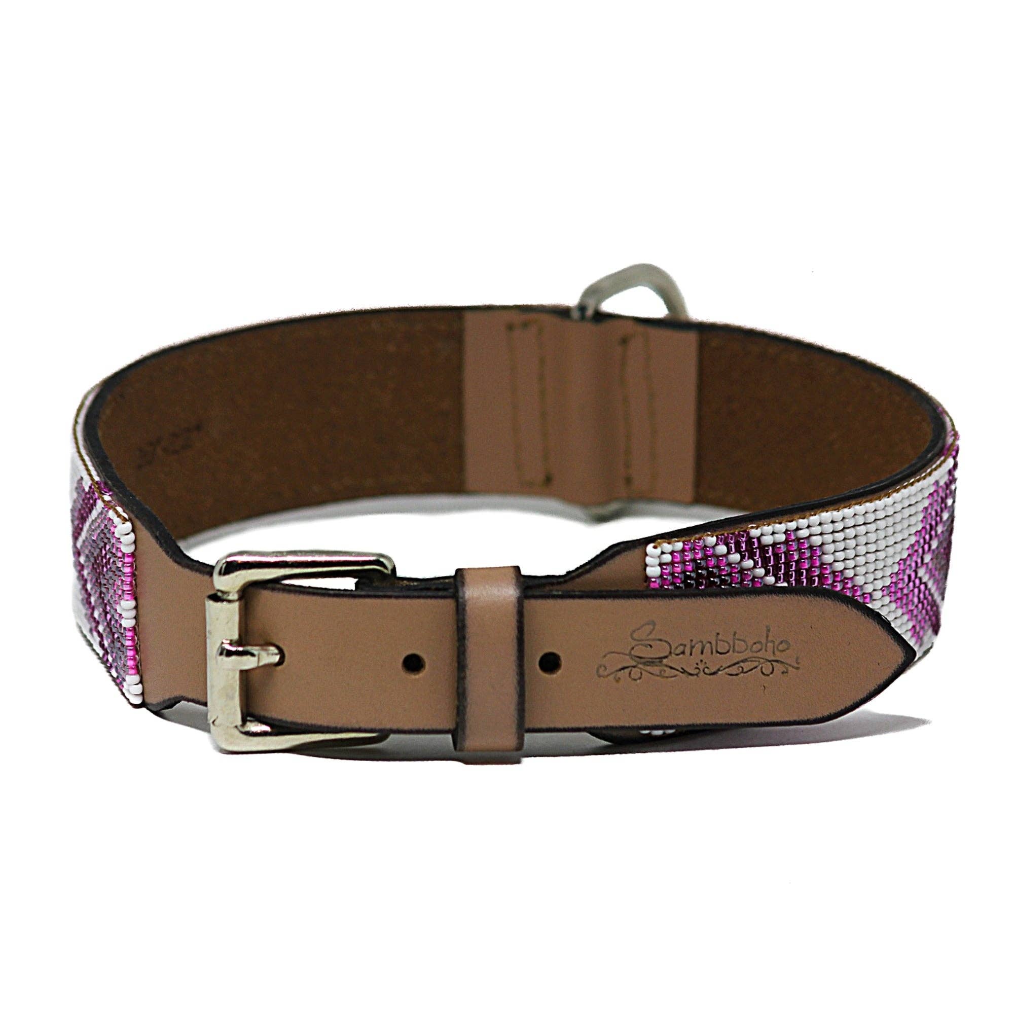 Sambboho - Wholesale Pet Collar - Dog - Paris Sambboho Dog Collar (with Center D-ring)3