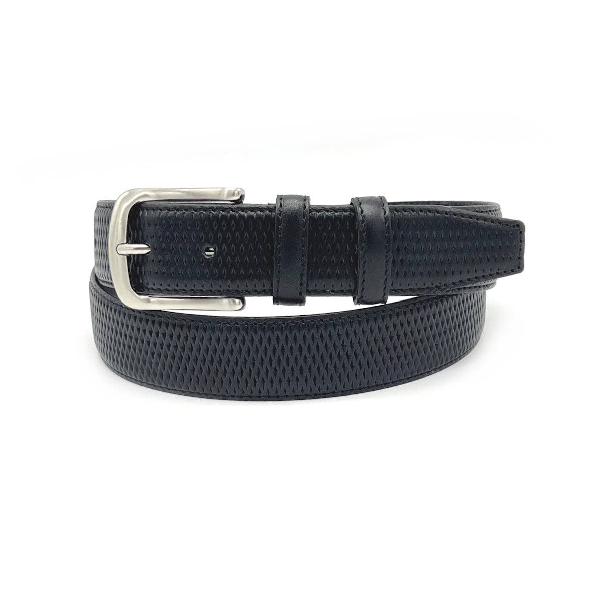 Suie Valentini srl - Wholesale Belt - Men's - Men's Embossed Genuine Leather Belt, Made in Italy, Suie Valentini, art. 301/358