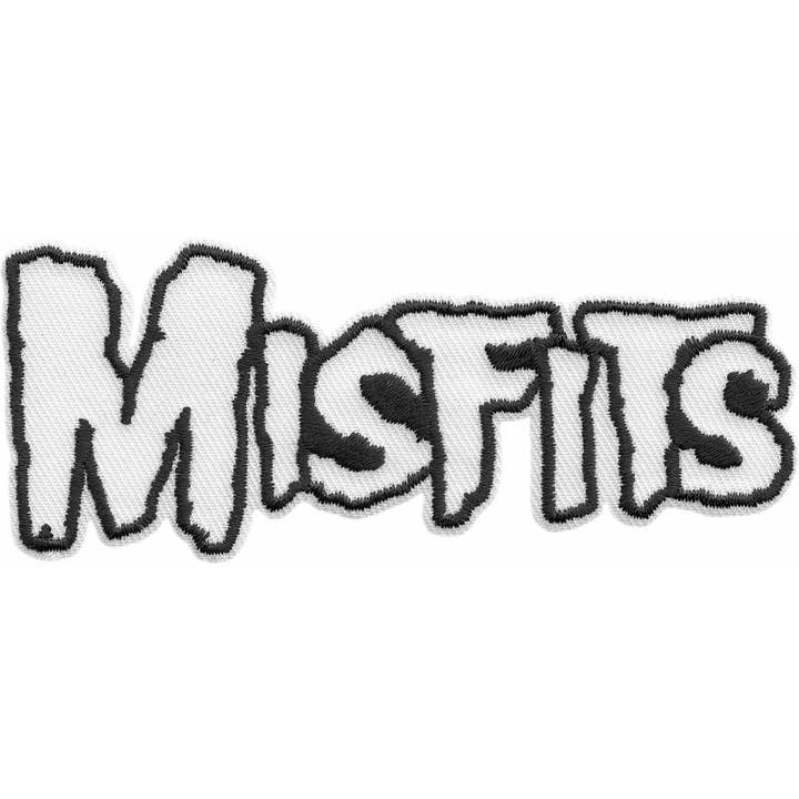 Écusson - Misfits, The - Logo blanc pour la vente par Square Deal Recordings & Supplies