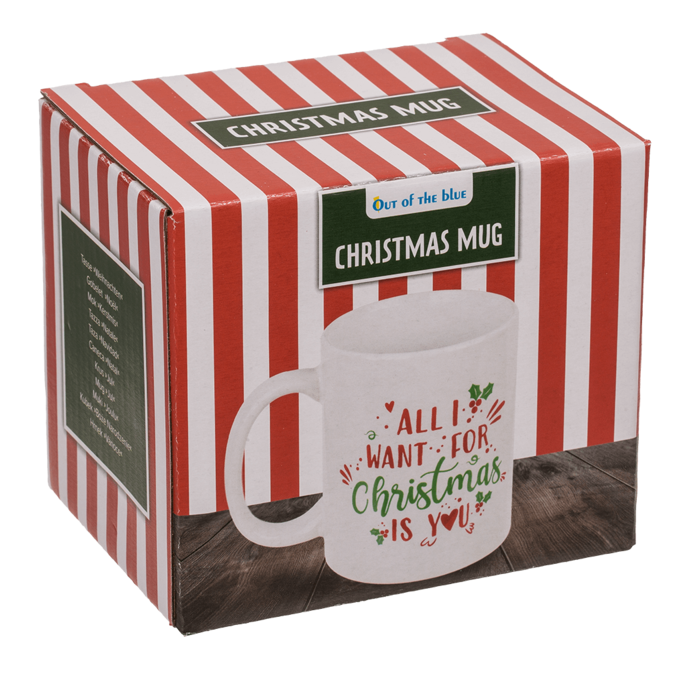Out of the blue KG - Wholesale Coffee Mug - Stonware Mug, Christmas Dreams, 10 x 8 cm,3
