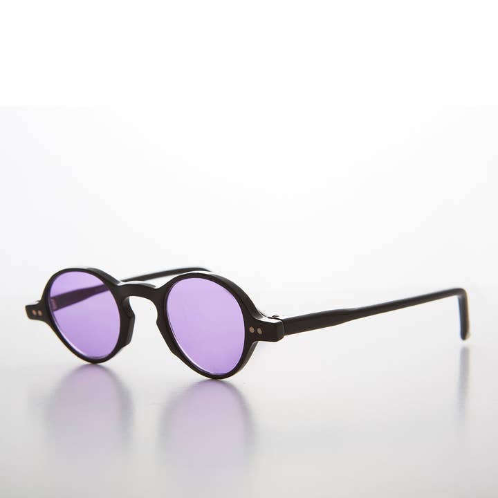 SUNGLASS MUSEUM - Wholesale Sunglasses – Unisex - Small Spectacle Sunglass with Color Tinted Lens - Augie1