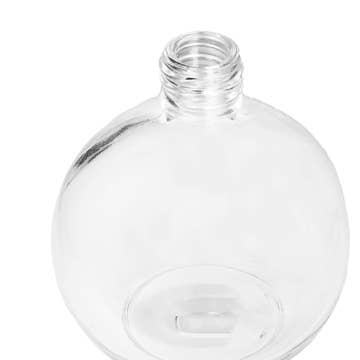 Best Bottles - Wholesale Essential Oil Holder - Round Clear Glass Bottle with White Dropper - 128ml7