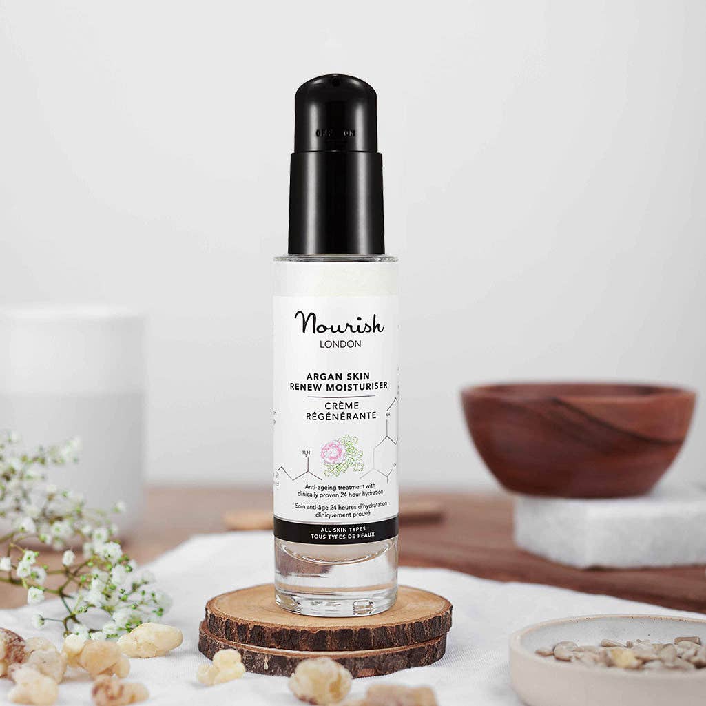 NOURISH LONDON – wholesale Anti-aging moisturiser – Argan Skin Renew Anti-Ageing Moisturiser3