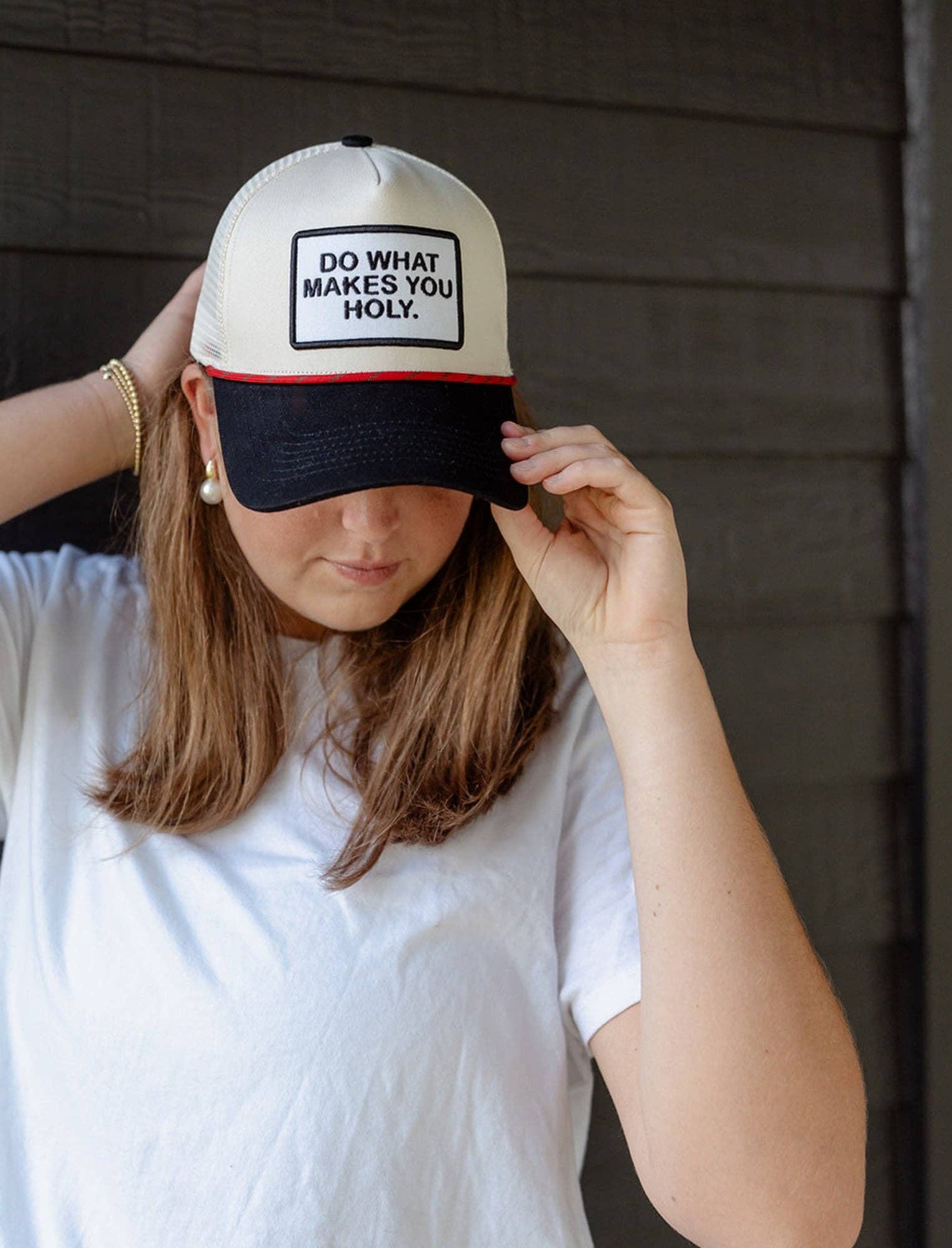 Jenessa Wait - Venta al por mayor Gorra trucker - Mujer - Sombrero: Haz lo que te hace Santo1