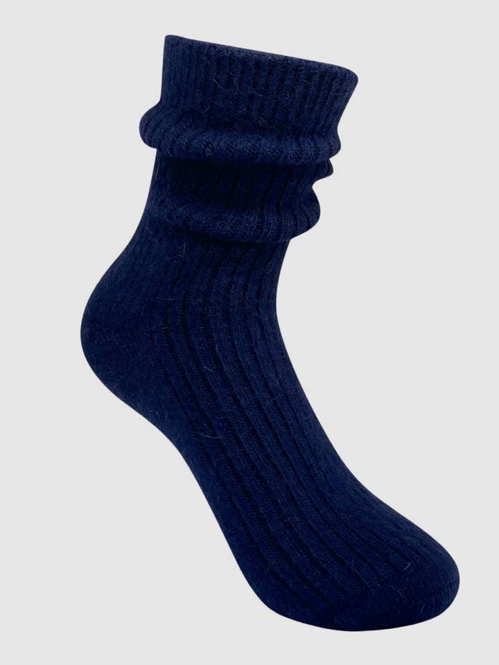 Cashmere Strømpe - Navy for engroshandel hos High Heel Jungle