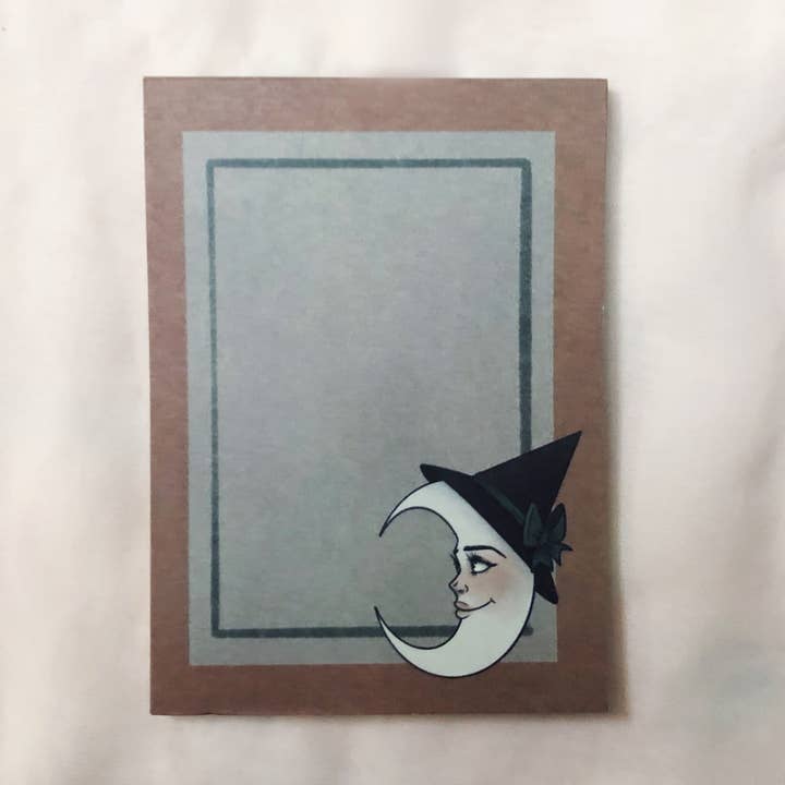 Moon Witch Notepad for wholesale by Firstborne Creative Studio