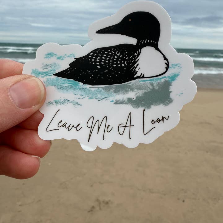 National Parks and Beyond - Wholesale Sticker - Leave Me A Loon Funny Round Vinyl Sticker5