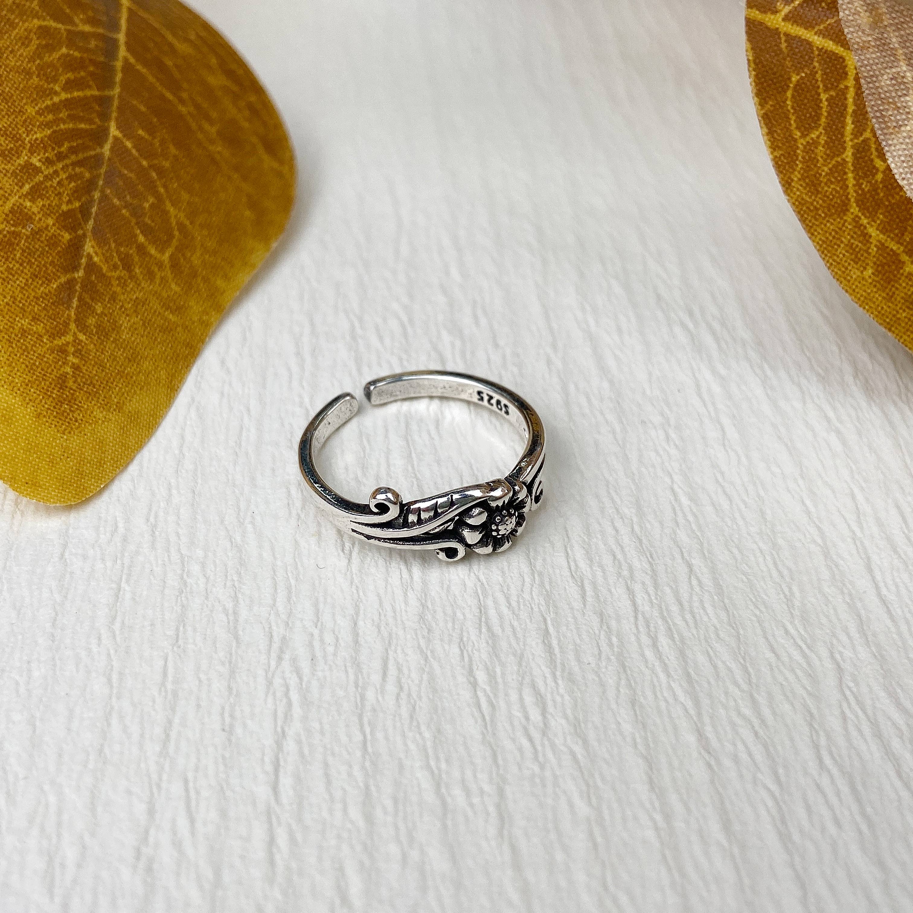 mildstyles - Vente Anneau/bague à empiler - Bague en forme de tournesol vintage2