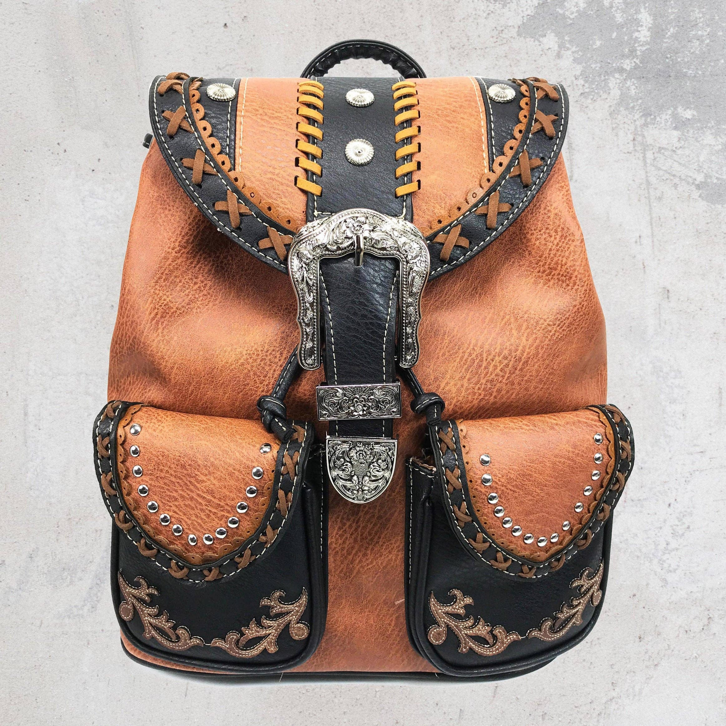 Lunar Deer - Wholesale Backpack – Women's - Western Leather Buckle Backpack6