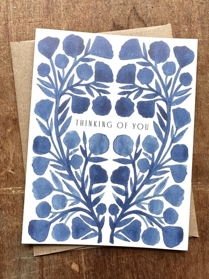 "Thinking Of You," Greeting Card for wholesale by Katharine Watson