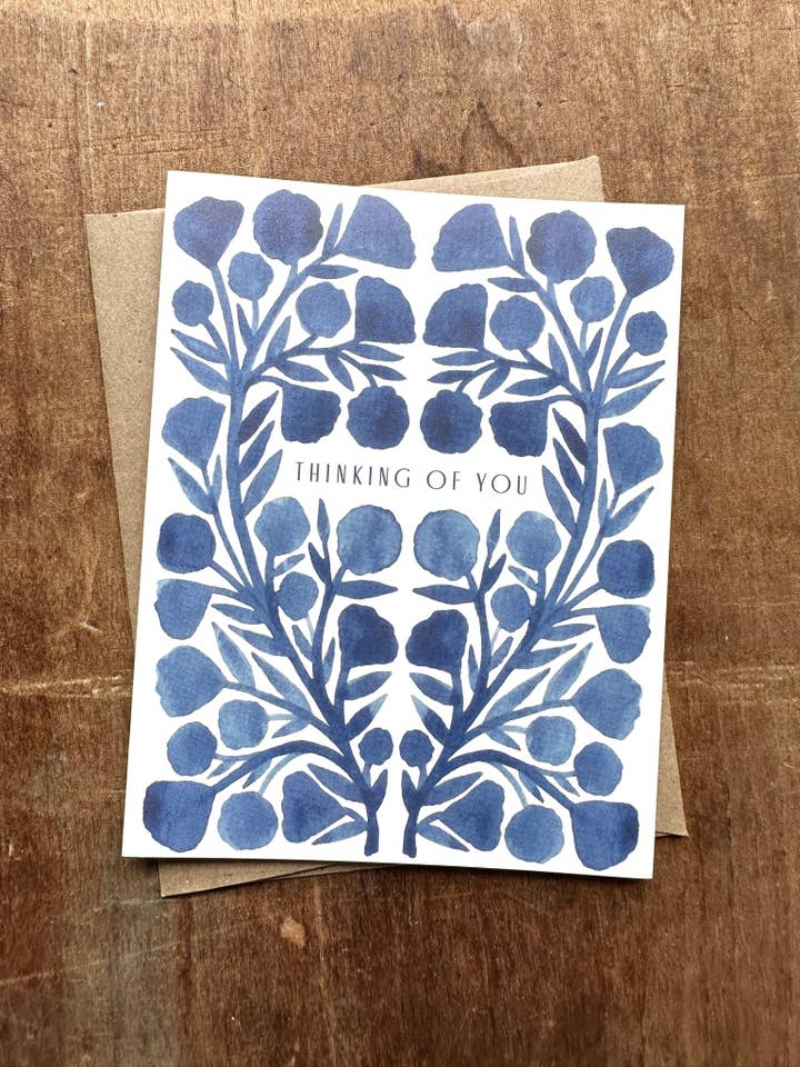 "Thinking Of You," Greeting Card for wholesale by Katharine Watson