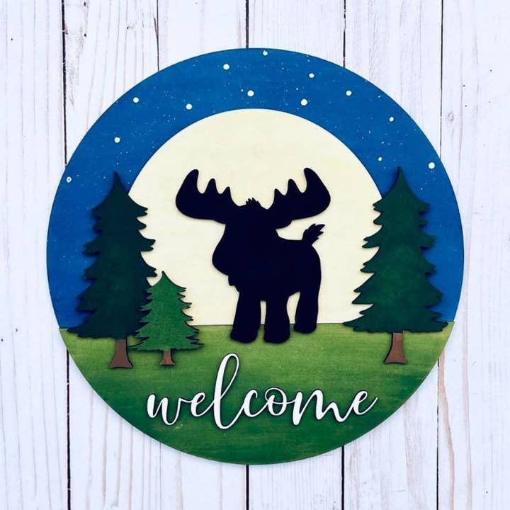 Welcome Moose DIY Craft Kit for wholesale by Denton Cove