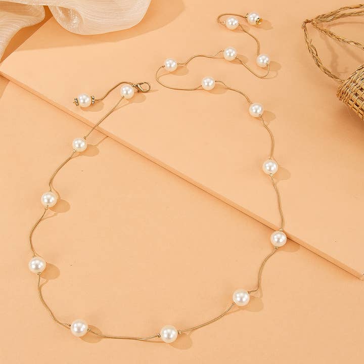 Lily Clothing - Wholesale Belt - Women's - Dress delicate and high-end pearl waist chain4