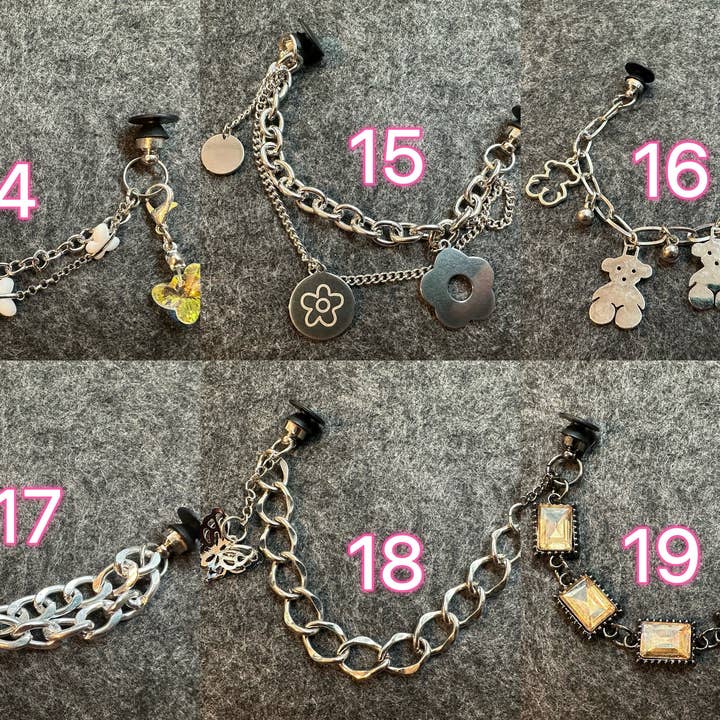 JuliesDecal - Wholesale Shoe accessories - Fancy Bling Bling Chains Pearl Chain Gold Chain Silver Diamond Chain for DIY Unique Special Shoes2