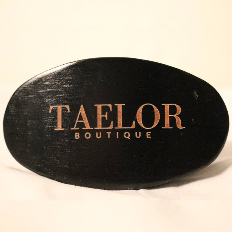 Taelor Boutique - Wholesale Hair Brush/Comb - Black Medium Curved Wave Brush0