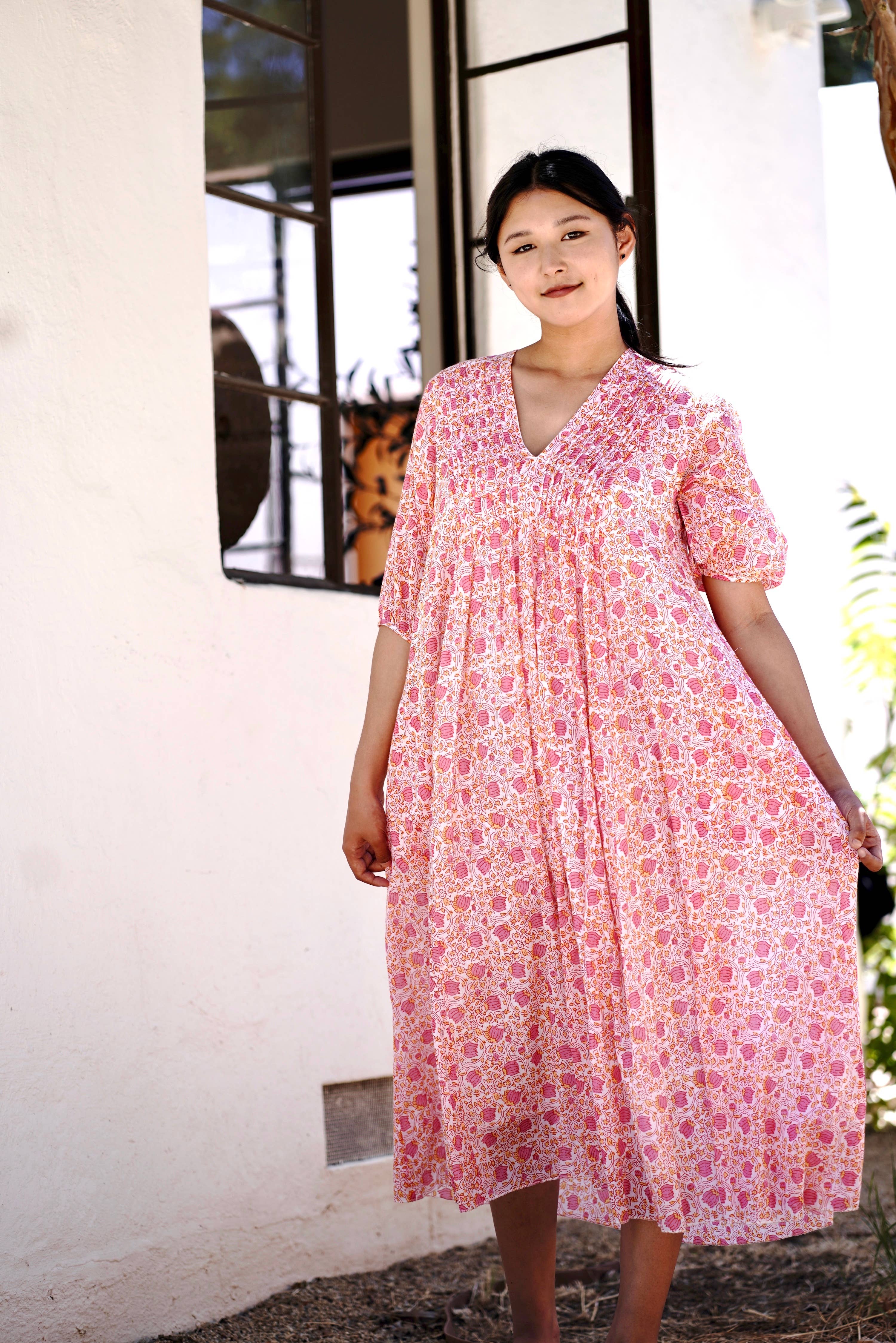 Elfenben-Rosa Skye klänning elfenben-rosa för wholesale på Faire8