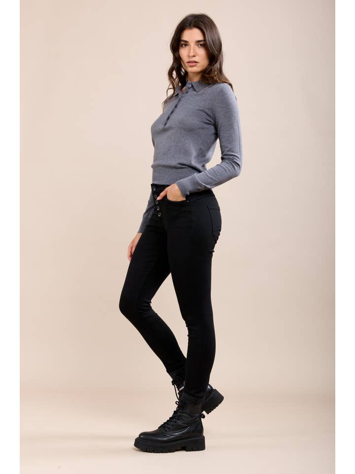 Toxik3 - Wholesale Pants - Women's - Toxik3 pantalon slim super stretch effet froissé23