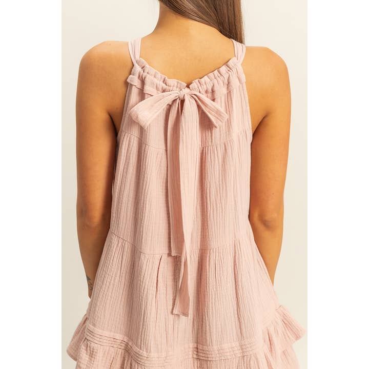 HYFVE - Wholesale Dress - Women's - HF22A417-Tiered Ruffled Spring Mini Dress