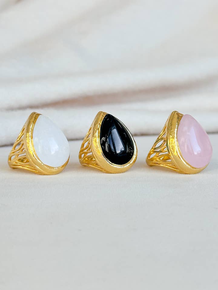 Tear Drop Ring for wholesale by Easton Elle Jewelry