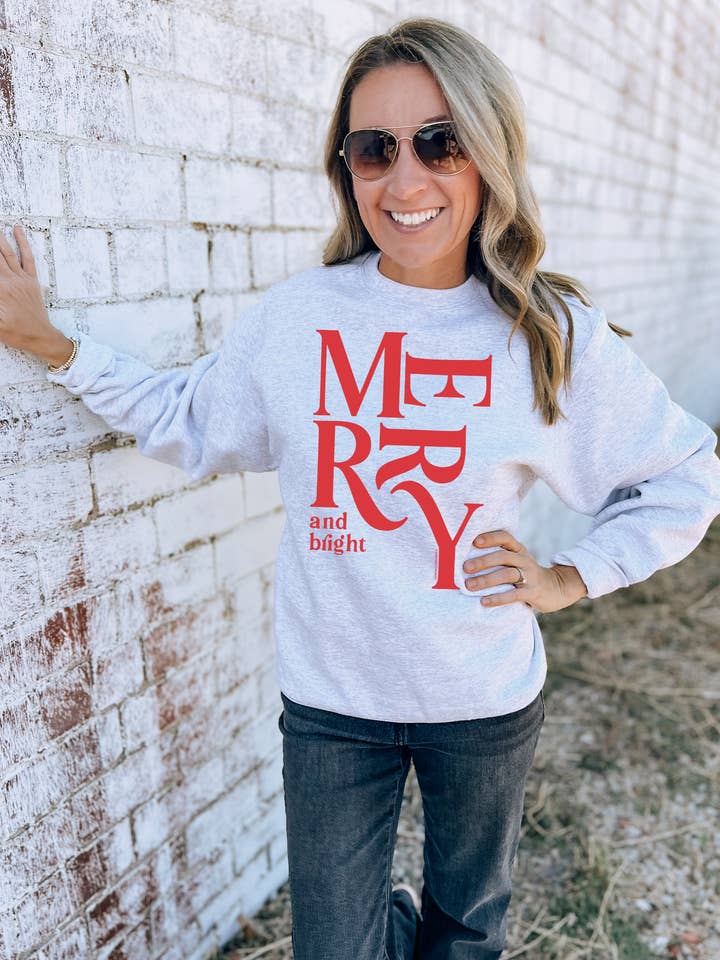 Lemon Lorraine's LLC - Vendita all'ingrosso Felpa stampata - Donna - MERRY & BRIGHT - Felpa1