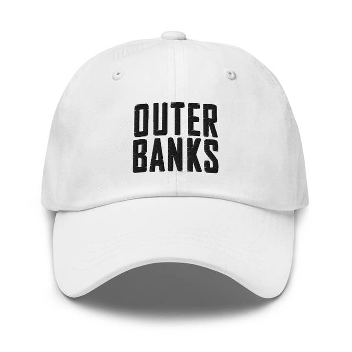 Outer Banks North Carolina Embroidered Dad Hat | Black Thread for wholesale by CRE PYT