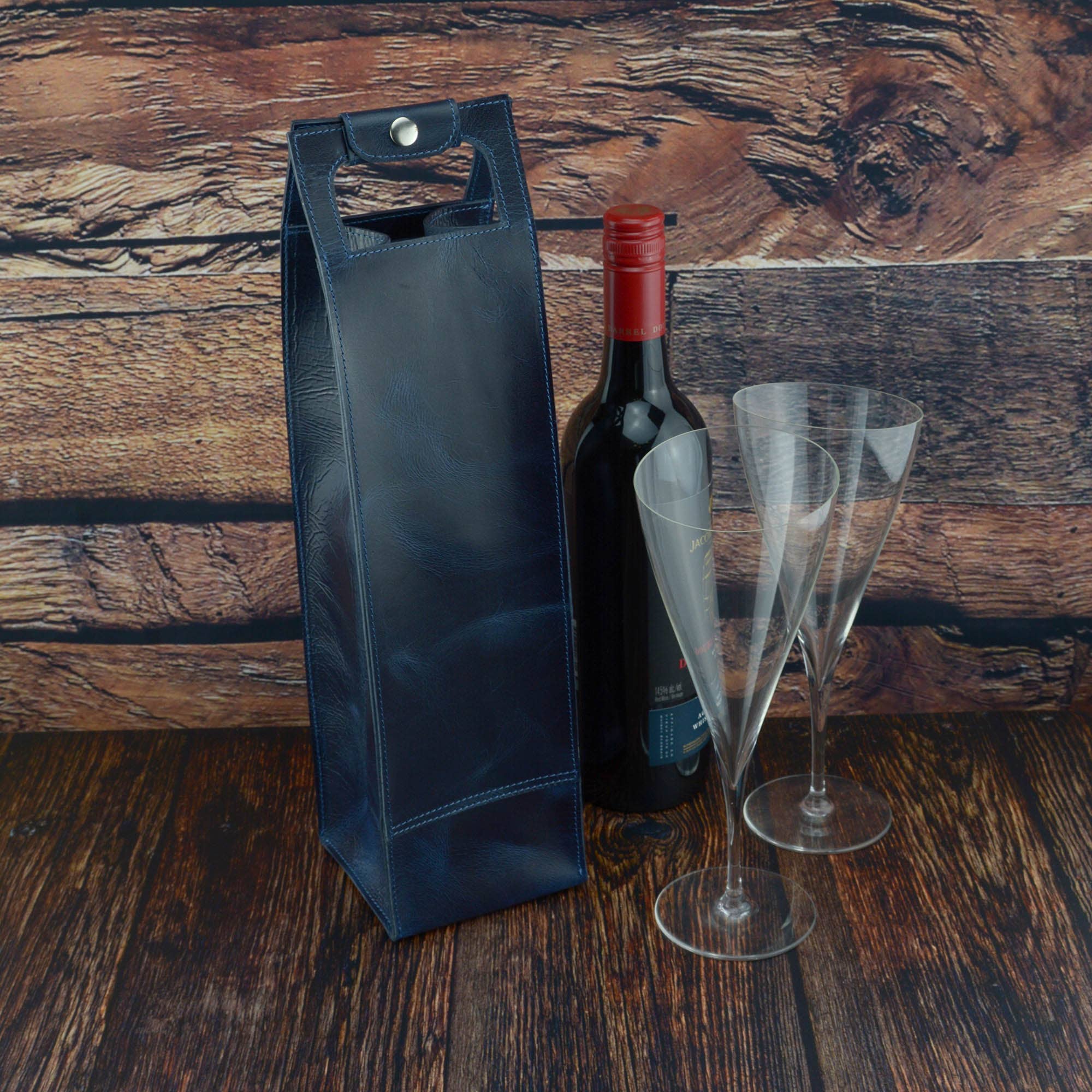 Exclusive Art Inc – Engroshandel Vinkuffert – Premium Læder Vin Carrier Enkelt-flaske Vin Tote/cover7