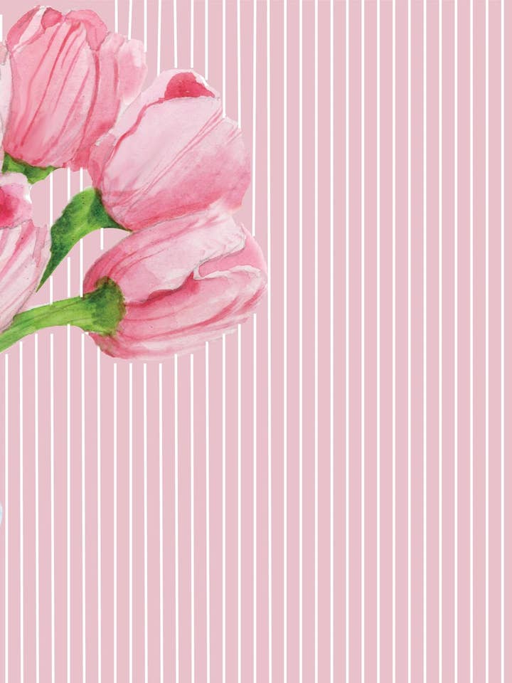 Paper Place Mats PM133 Tulips Paper Placemats for wholesale by Stevie Streck Designs