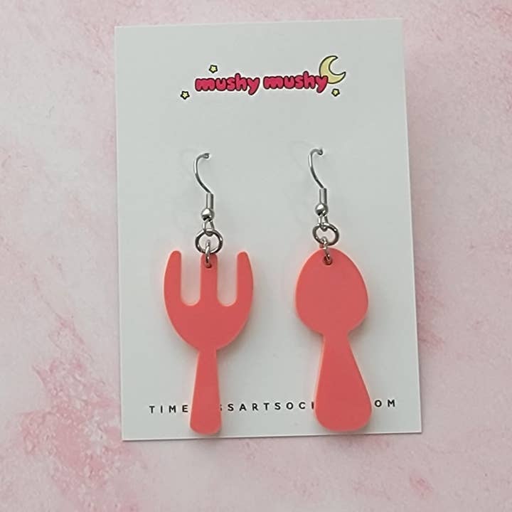 Mushy Mushy - Venta al por mayor Pendientes colgantes - Pendientes Tenedor y Cuchara