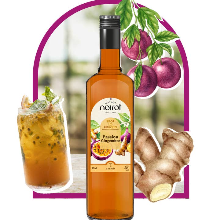 Antésite - Maison Noirot - Wholesale Flavoured syrup - PASSION GINGER SYRUP 70 cl0