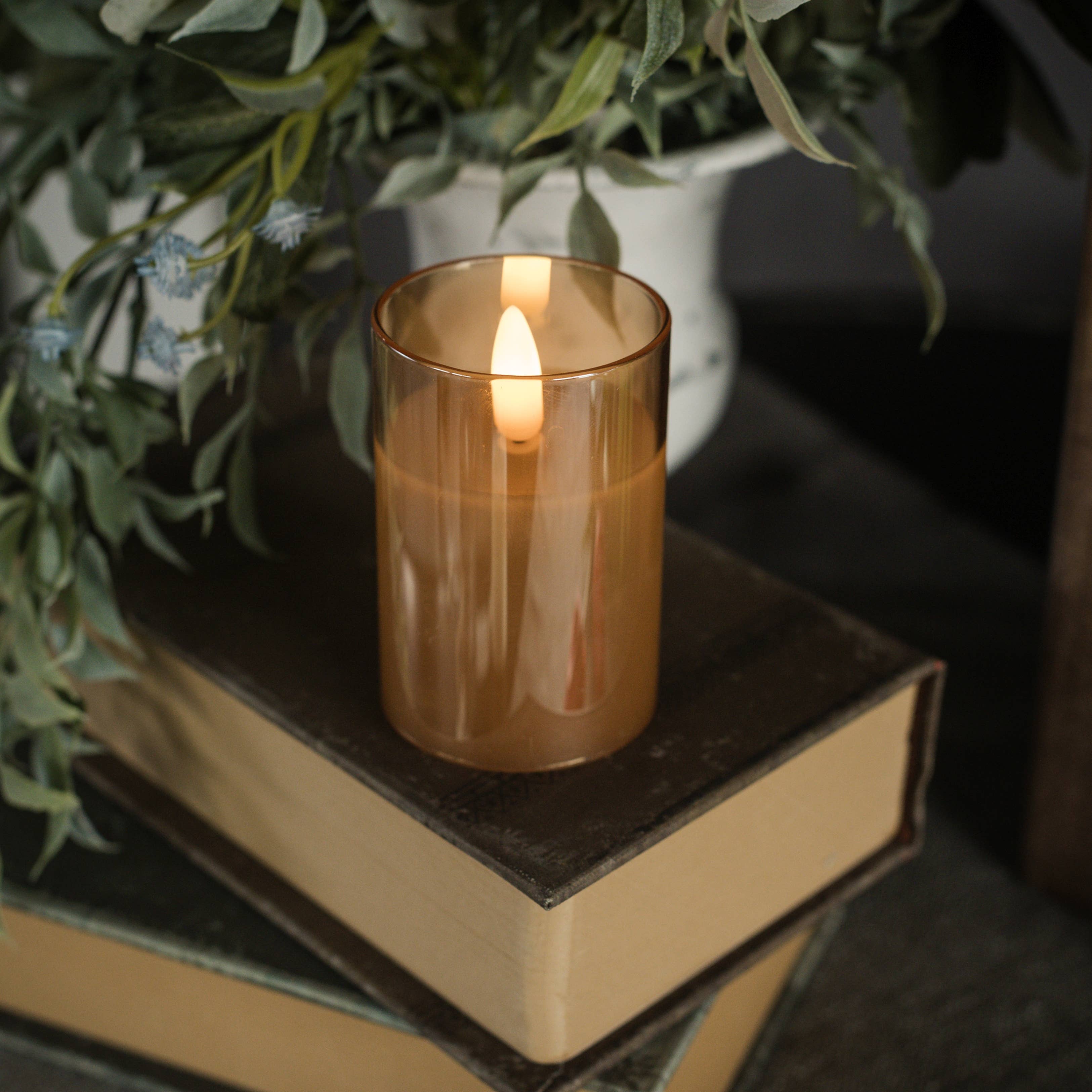 Ragon House - Wholesale Flameless Candle - 3" CHAMPAGNE GLASS 3D FLAME CANDLE