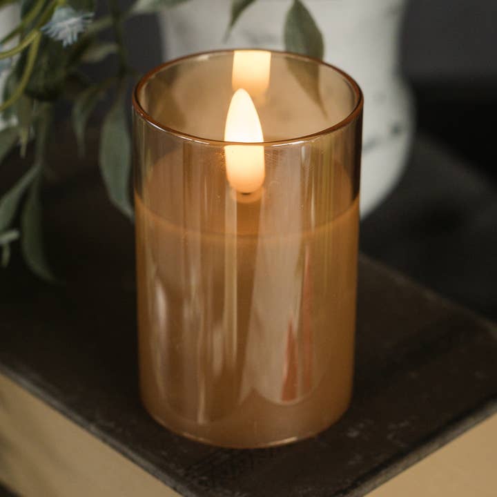 Ragon House - Wholesale Flameless Candle - 3" CHAMPAGNE GLASS 3D FLAME CANDLE0