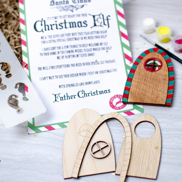 Elf door painting Kit for wholesale by Birch and tides