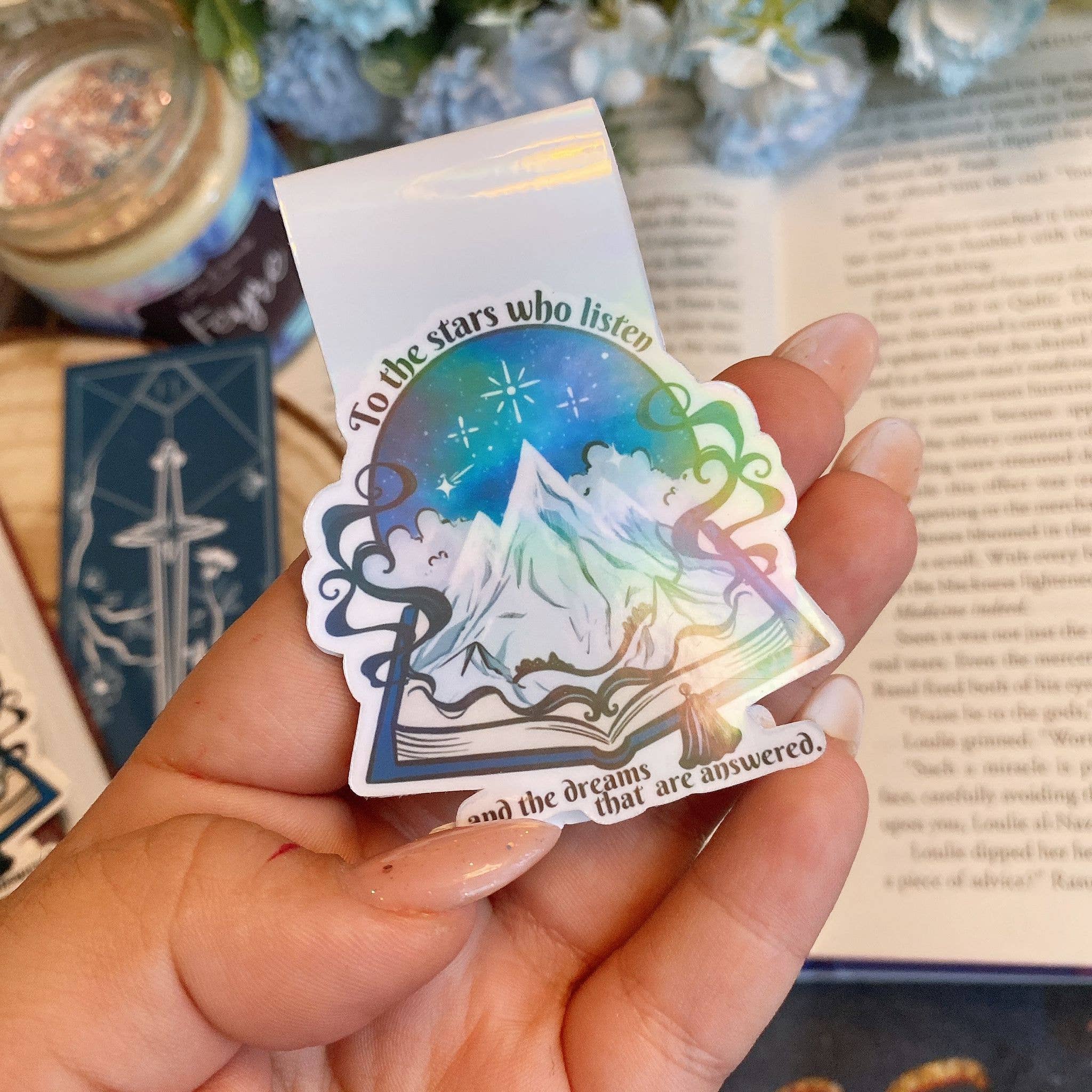 Alsace’s Art - Venta al por mayor Marcapáginas - ''Hacia las estrellas'' -Marcapáginas magnético.3