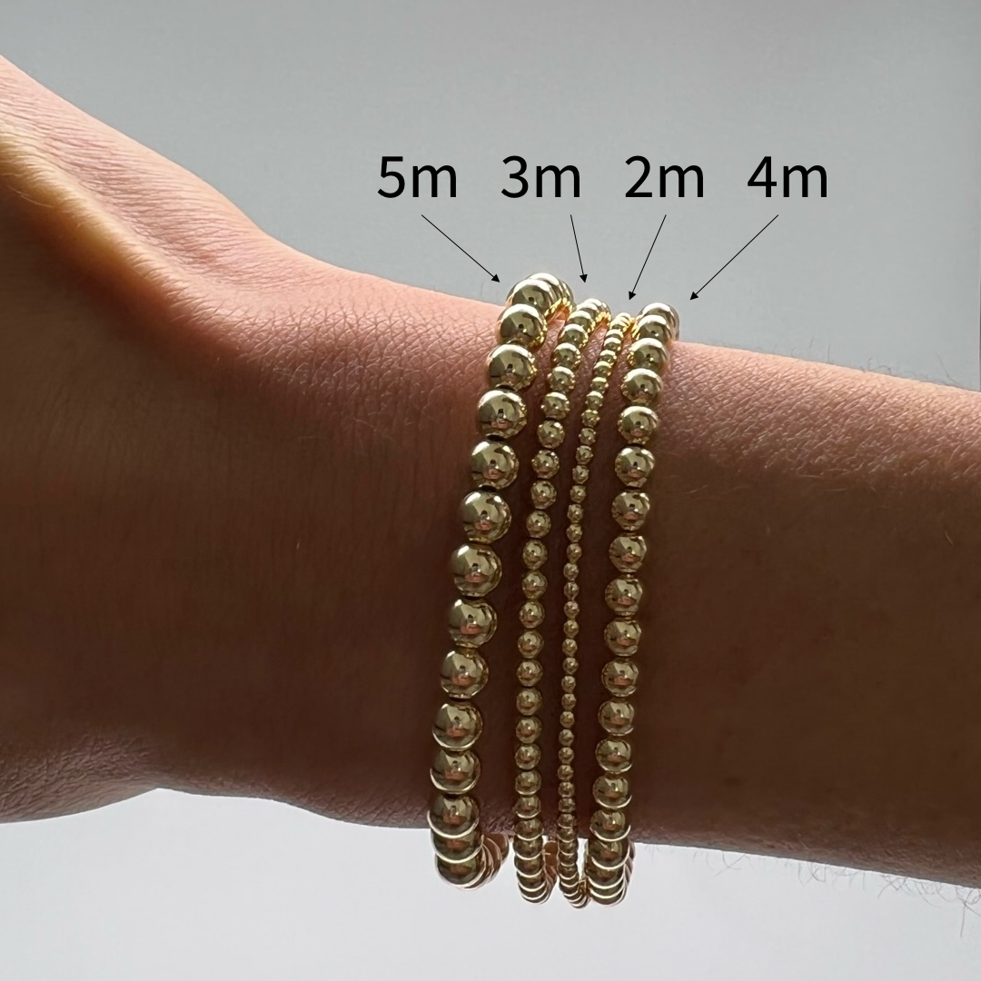 5MM Gold Ball Bracelet for wholesale on Faire3