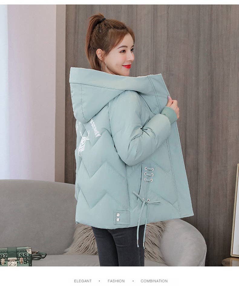 Marayn - Wholesale Puffer Jacket - Women's - Chic 2025 Winter Puffer Jacket Korean Style Warm Loose #233