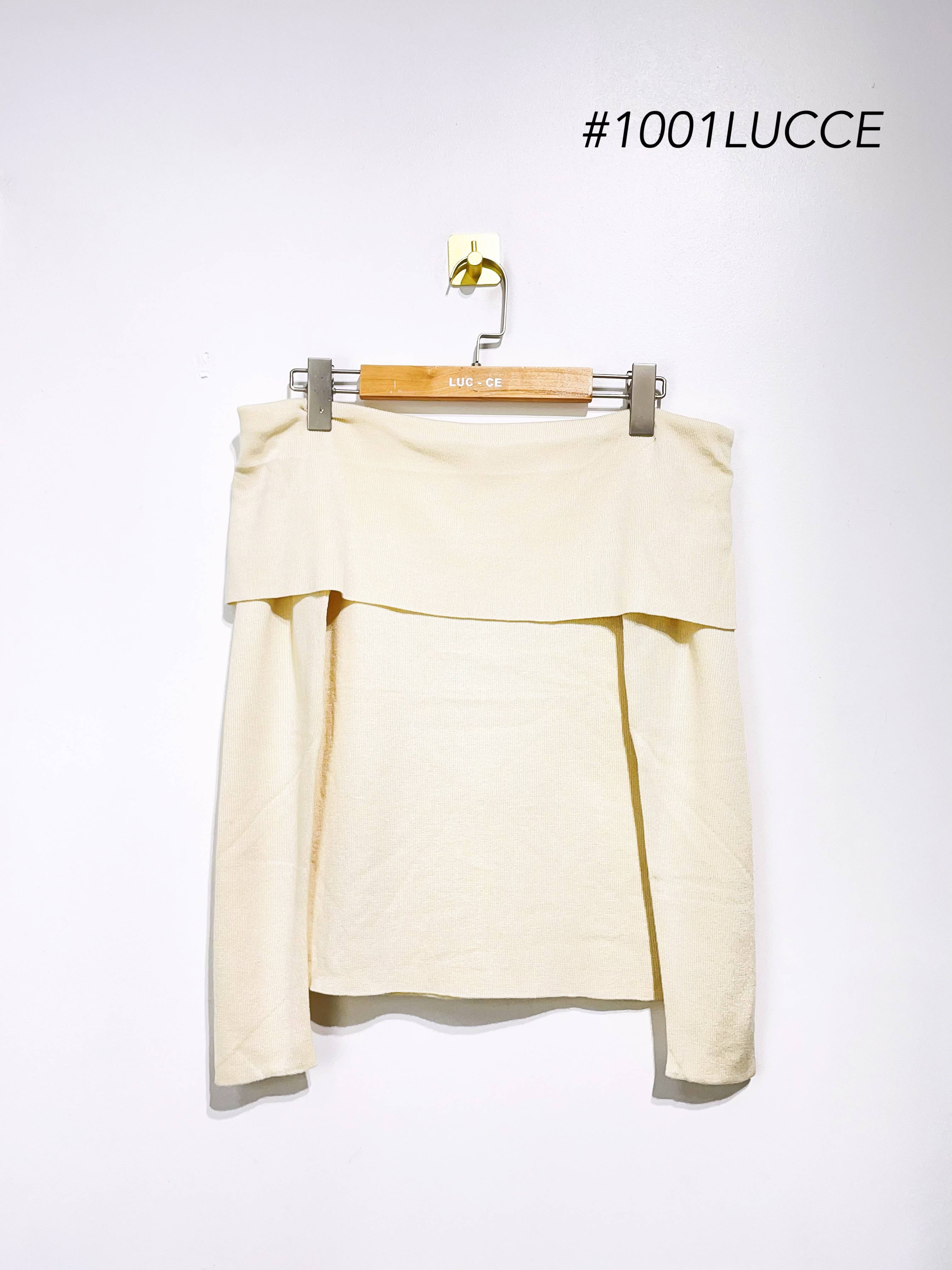 LUCCE - Wholesale Knit Sweater - Women's - Off shoulder sweater - 10010