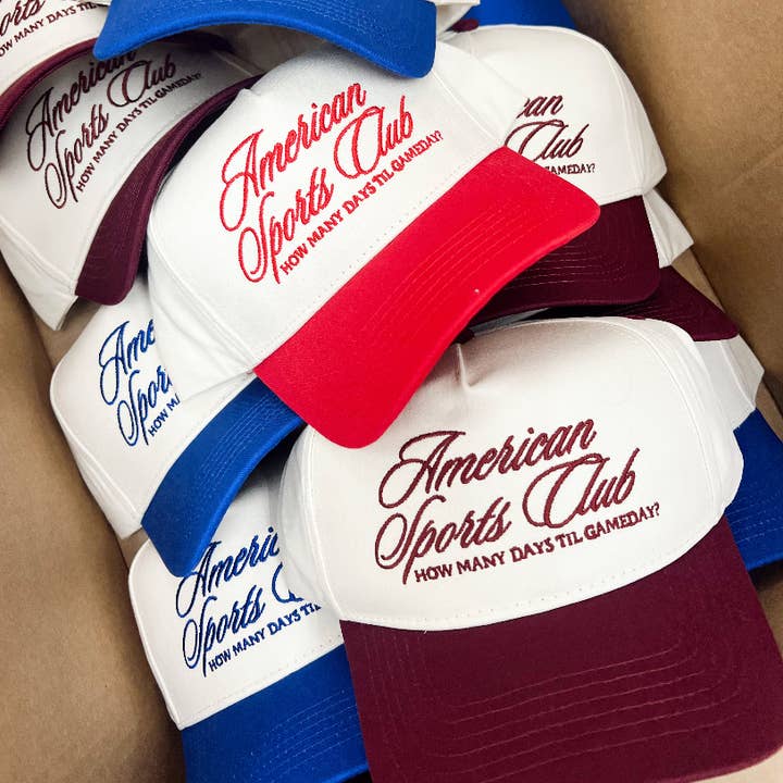 KENZKUSTOMZ - Wholesale Trucker Hat - Women's - American Sports Club Vintage Trucker Hat5