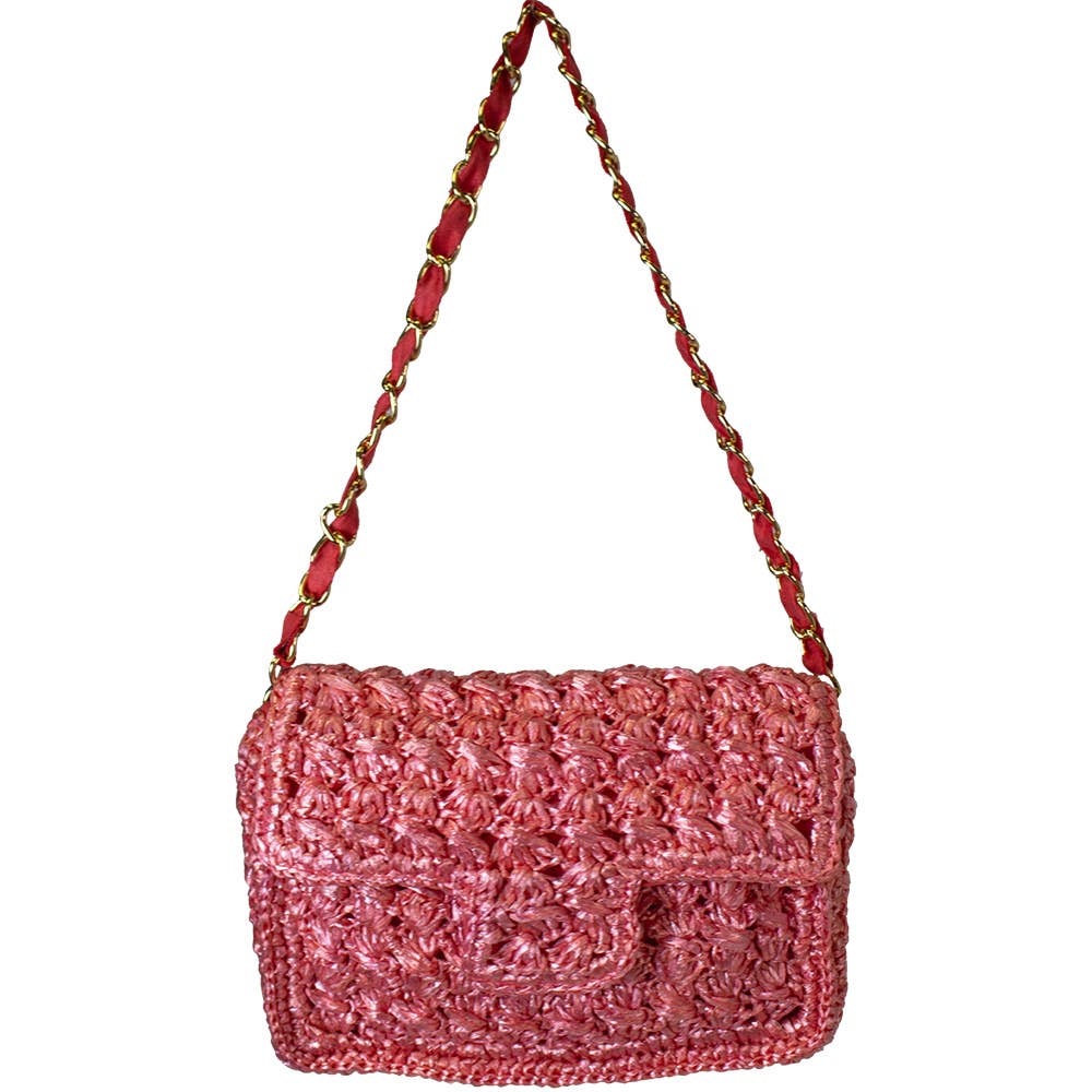 Pizzazz, Inc. - Wholesale Shoulder Bag - Women's - HANDMADE RAFFIA SHOULDER BAG5