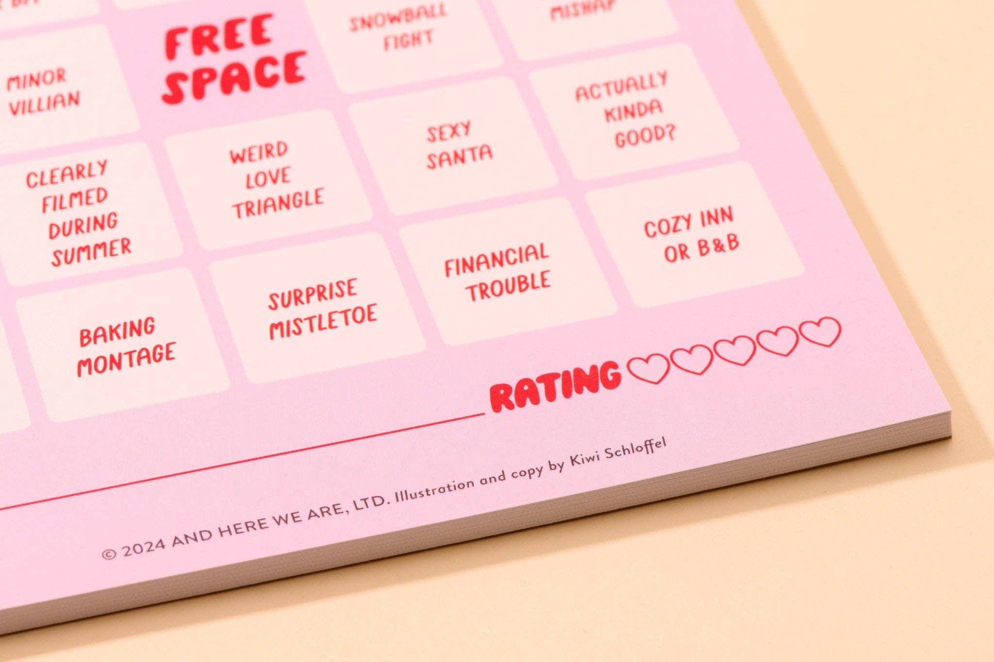 And Here We Are - Wholesale Board Game - Cheesy Movie Bingo - Cheesy Holiday - Stocking stuffer, Holiday, Gift Guide4