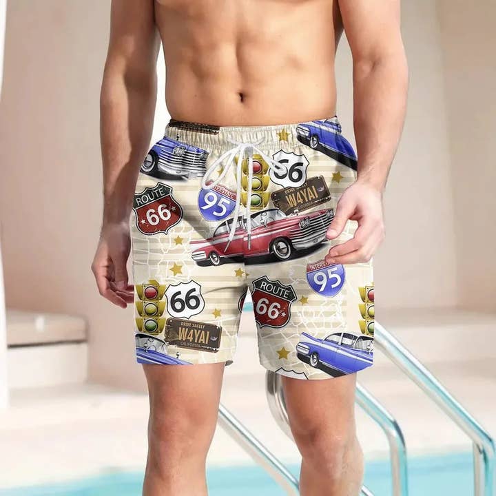 Men's 3D Print Animal Graffiti Streetwear Regular Fit Men's Bottoms for wholesale by Aromatized Collection