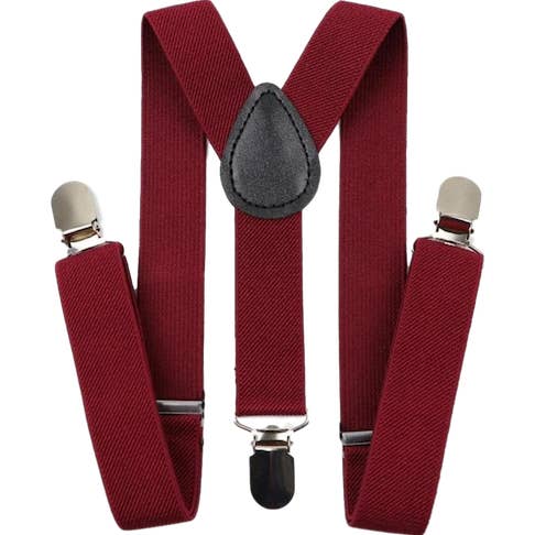 Bretelles Garçon Rouge Bourgogne pour la vente par Dickie Bow
