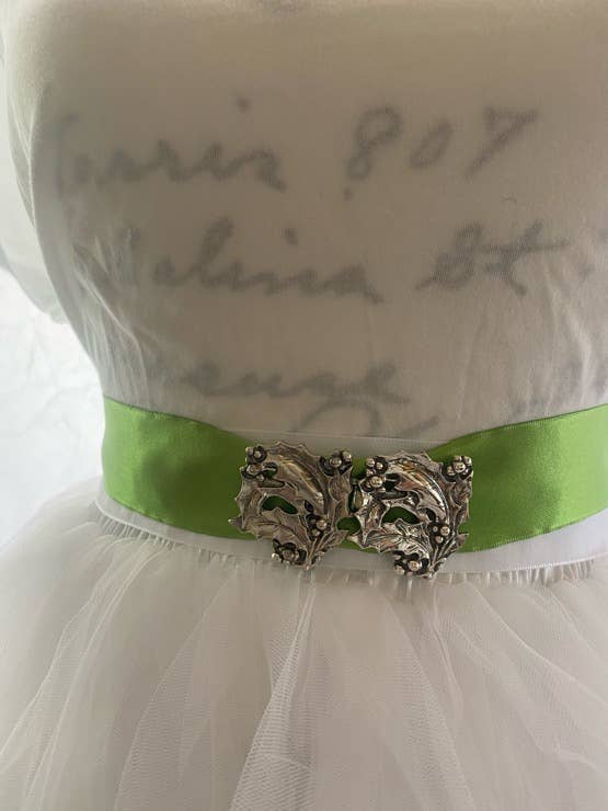 Maggie McFarland Design-Lulu LaRock - Wholesale Belt - Women's - A-Art Nouveau "Holly" Bridal Sash/Buckle 2 pc.0