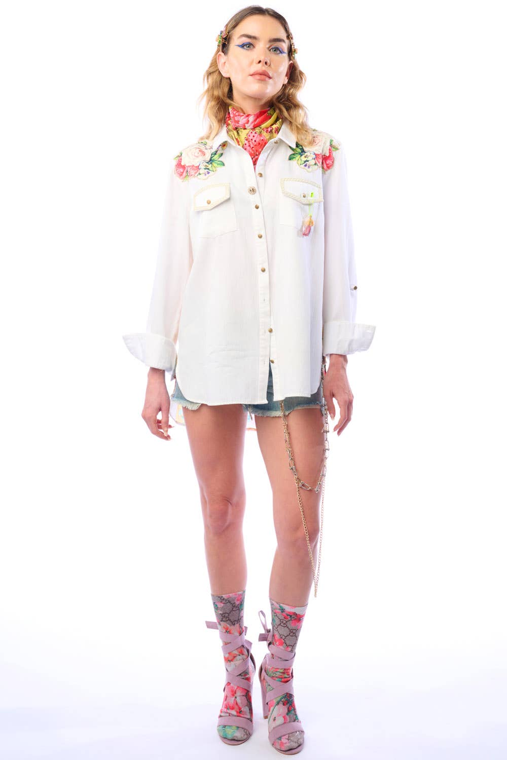 White Marcella Shirt for wholesale on Faire12