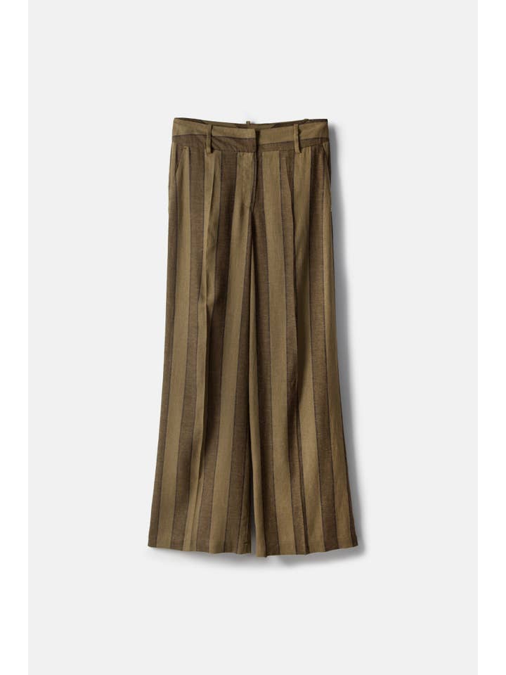 Lanidor - Wholesale Pants - Women's - Striped Wide-Leg Pants (408964-273)