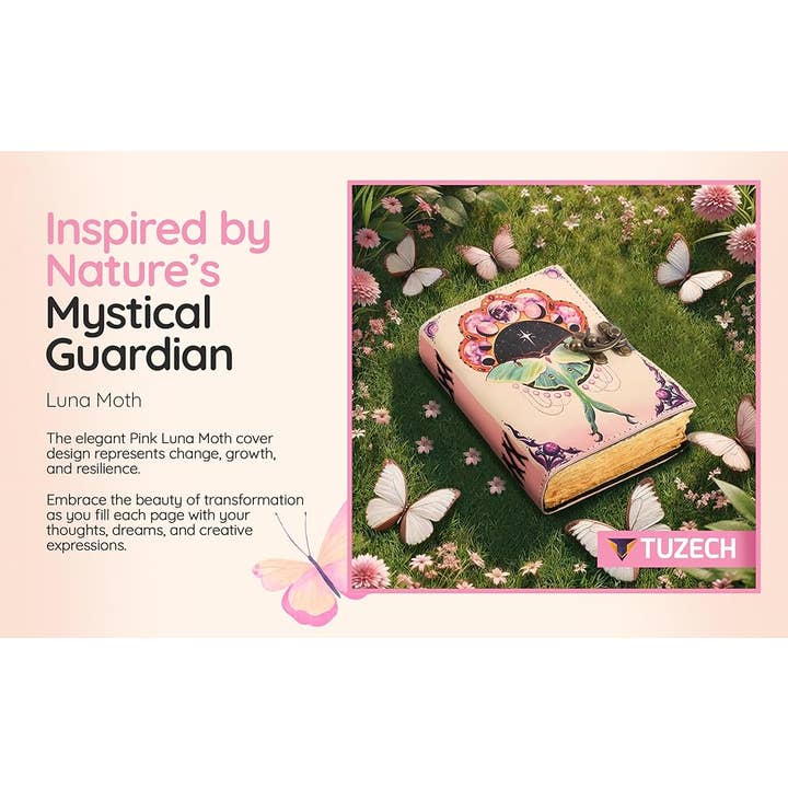 Tuzech Leather – wholesale Journal och dagbok – TUZECH läderklätt anteckningsbok med grimoirestil och ojämna kanter för män och kvinnor101